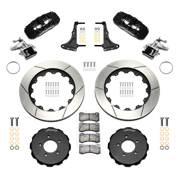 Wilwood AERO4 Big Brake 4 Piston Rear Brake Kit - Red - GM main image 0